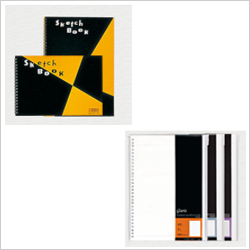 スケッチブック、ノートブック、ファイルノート、ルーズリーフ等